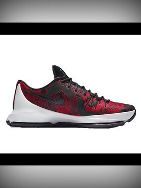 Nike KD 8 EXT Floral Rose Size 15 Shoes Red Black